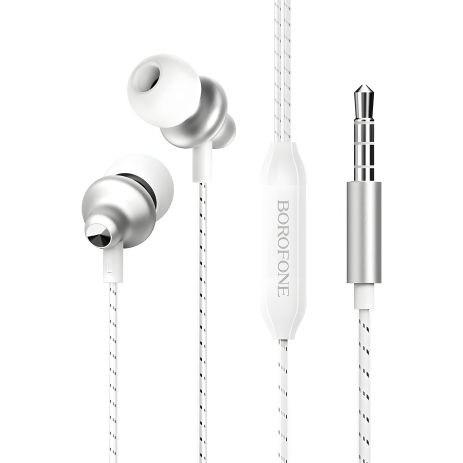 Білі вакуумні Borofone BM42 навушники