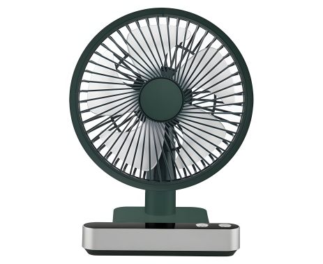 Зелений настільний вентилятор GXQC F702 на акумуляторі бездротовий Зелений настільний вентилятор GXQC F702 на акумуляторі бездротовий