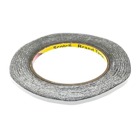 Скотч двосторонній чорний 5мм x 25м 3M