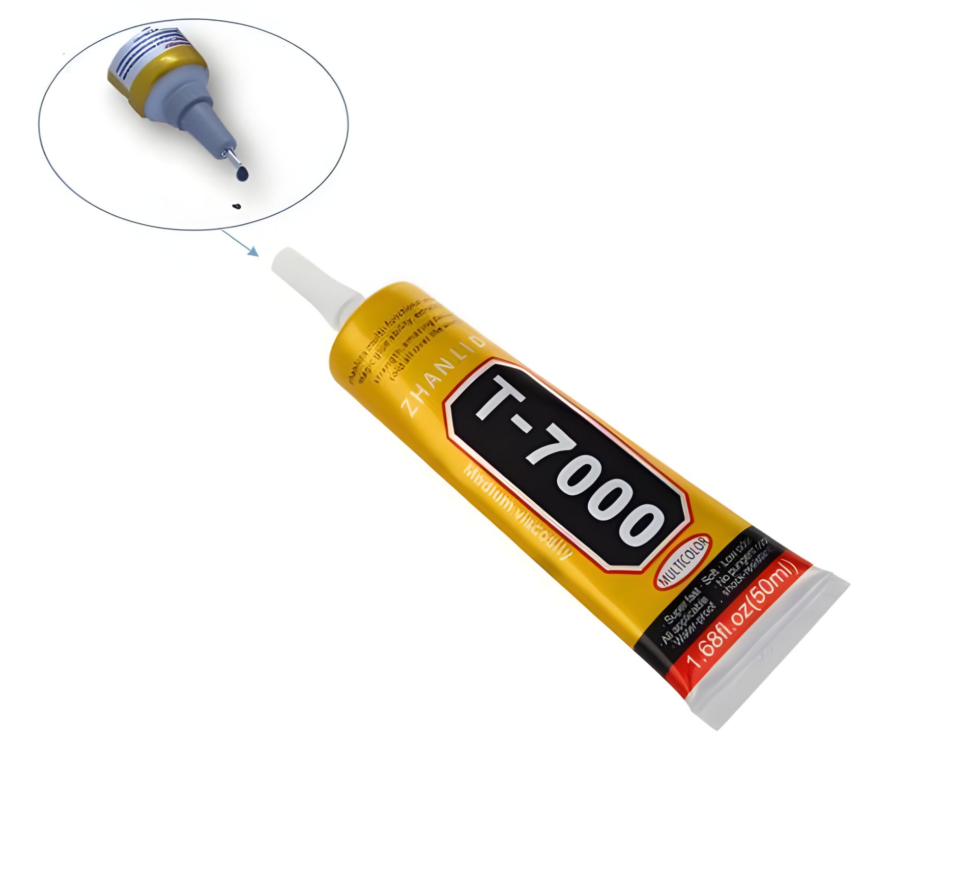 Силіконовий клей T-7000, чорний, 50ml Силіконовий клей T-7000, чорний, 50ml