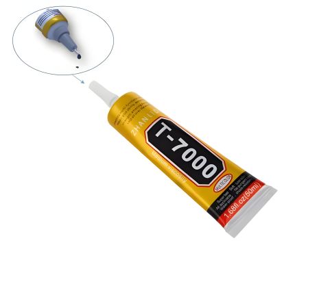 Чёрный T-7000 клей силиконовый, 50ml, с дозатором тюбик