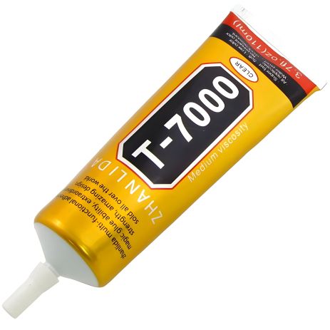 Силиконовый клей T-7000, чёрного цвета, 110ml, в тюбике с дозатором Силиконовый клей T-7000, чёрного цвета, 110ml, в тюбике с дозатором