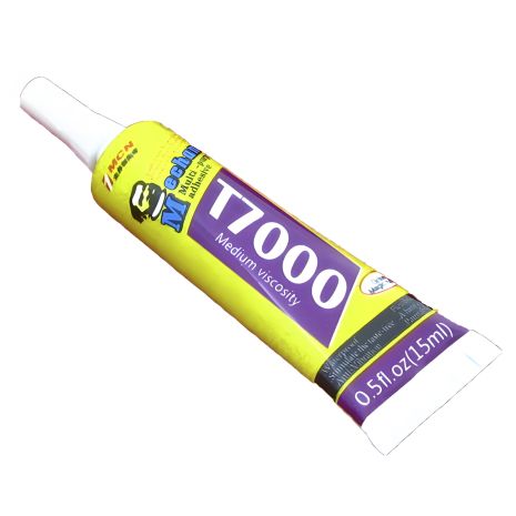 15ml Mechanic T7000 / T-7000 чёрный клей силиконовый в тюбике с дозатором