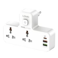 Мережевий адаптер з нічником LDNIO SC2311 2 port/1PD/1 QC 3.0/1 USB/ 2 PSocket/ Led lamp White Мережевий адаптер з нічником LDNIO SC2311 2 port/1PD/1 QC 3.0/1 USB/ 2 PSocket/ Led lamp White