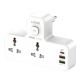 Мережевий Перехідник з Нічником LDNIO SC2311 2 port/1PD/1 QC 3.0/1 USB/ 2 PSocket/ Led lamp Білий