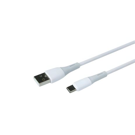 Кабель USB Ridea RC-M123 Spring Type-C 3A (Белый)