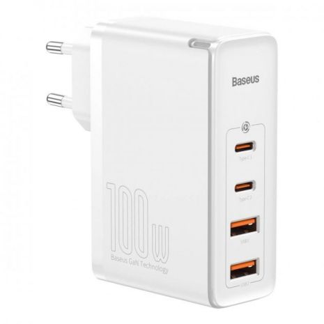 Зарядний пристрій Baseus GaN2 Pro Quick Charger 2C+2U 100W CCGAN2P-L Білий , 02 Зарядний пристрій Baseus GaN2 Pro Quick Charger 2C+2U 100W CCGAN2P-L Білий , 02