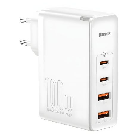 Зарядний пристрій Baseus GaN2 Pro Quick Charger 2C+2U 100W CCGAN2P-L Білий , 02 Зарядний пристрій Baseus GaN2 Pro Quick Charger 2C+2U 100W CCGAN2P-L Білий , 02