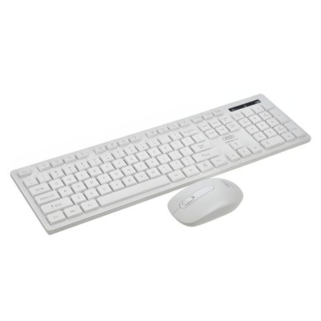 Беспроводная клавиатура и мышь XO KB-02, белый, ENGLISH