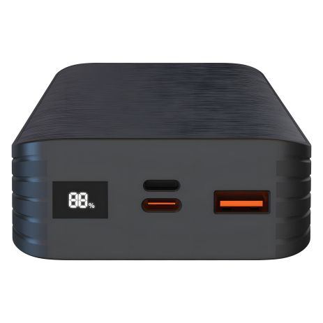 Повербанк XO PR144 (20000mAh / Out: USB-A 22.5W QC3.0,Type-C PD 20W / In: Lightning, Type-C 18W ) с LED Дисплеем, Чёрный