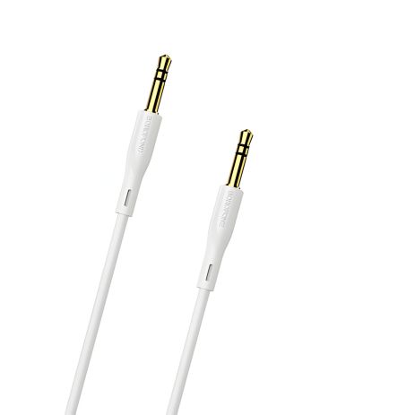 AUX кабель Borofone BL1 Jack 3.5 to Jack 3.5 1m білий - ClearSound