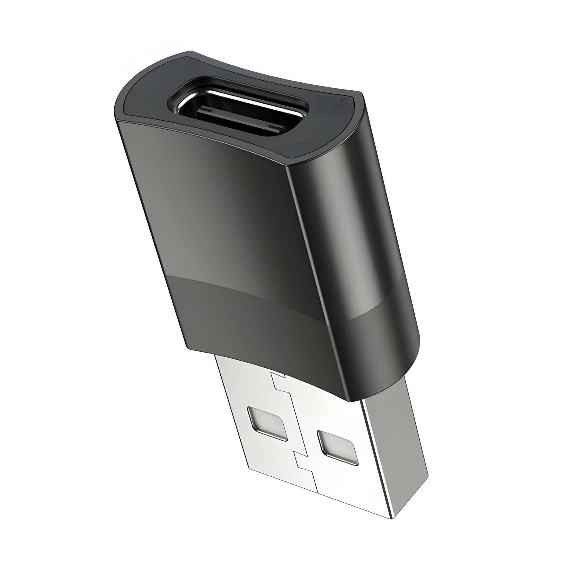 Адаптер переходник Hoco UA17 USB to Type-C (F) черный Адаптер переходник Hoco UA17 USB to Type-C (F) черный