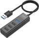 Адаптер Hoco HB25 чорний (USB to USB3.0+USB2.0*3) 4 in 1