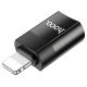 Адаптер переходник Hoco UA17 Lightning to Type-C (F) черный Адаптер переходник Hoco UA17 Lightning to Type-C (F) черный