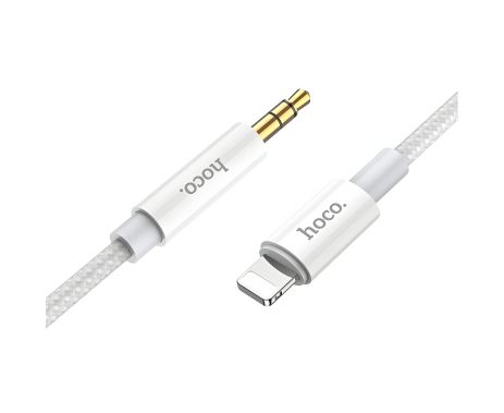 Hoco UPA19 1m серый Lightning AUX кабель к Jack 3.5