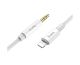 AUX кабель Hoco UPA19 Lightning to Jack 3.5 1m, сірий