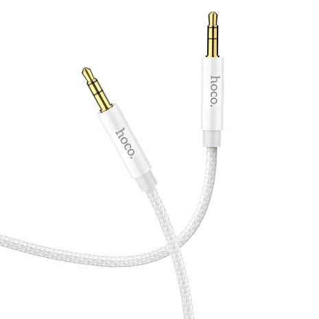 UPA19 AUX кабель Hoco Jack 3.5 to Jack 3.5 2m сірий