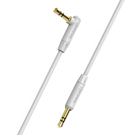 AUX кабель Borofone BL4 Jack 3.5 to Jack 3.5 1m сірий