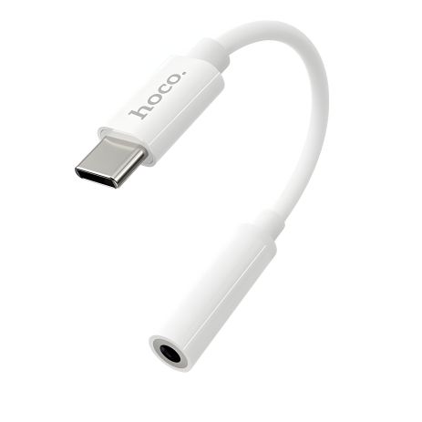 Адаптер переходник Hoco LS30 аудио конвертер Type-C to Jack 3.5 (F) 0.115m белый Адаптер переходник Hoco LS30 аудио конвертер Type-C to Jack 3.5 (F) 0.115m белый
