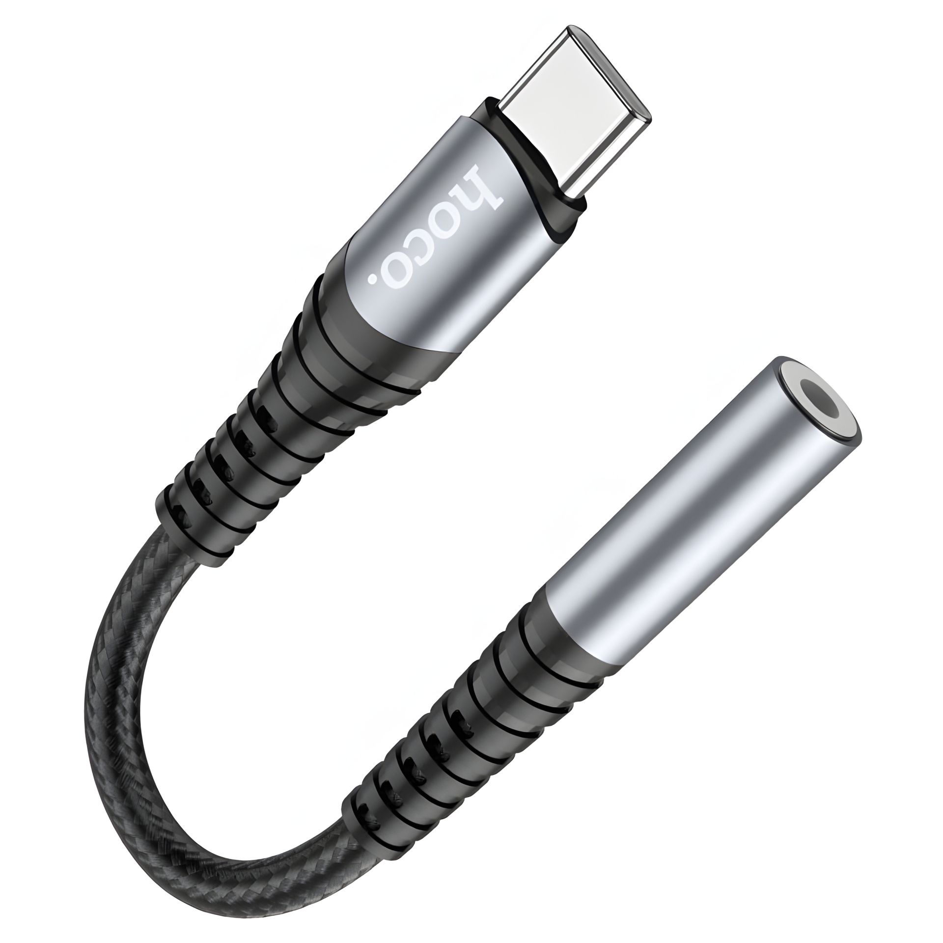Адаптер переходник Hoco LS33 аудио конвертер Type-C to TRRS Jack 3.5 (F) 0.12m черно-серебристый Адаптер переходник Hoco LS33 аудио конвертер Type-C to TRRS Jack 3.5 (F) 0.12m черно-серебристый