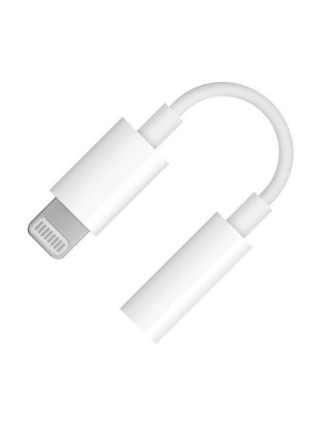 Адаптер перехідник Hoco LS34 аудіо конвертер Lightning to Jack 3.5 (F) 0.08m білий Адаптер перехідник Hoco LS34 аудіо конвертер Lightning to Jack 3.5 (F) 0.08m білий
