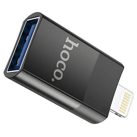 Адаптер перехідник Hoco UA17 Lightning to USB 2.0 (F) чорний Адаптер перехідник Hoco UA17 Lightning to USB 2.0 (F) чорний