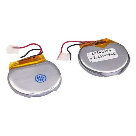Аккумулятор AST40350 универсальный с контроллером, 3 х 33 х 34 мм (435 mAh) круглый/ для смарт часов и кейсов наушников Аккумулятор AST40350 универсальный с контроллером, 3 х 33 х 34 мм (435 mAh) круглый/ для смарт часов и кейсов наушников