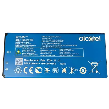 Батарея акумуляторна Alcatel TLI028C1 Acatel 1B 5002H 3000 mAh [Original PRC] 12 міс. гарантії