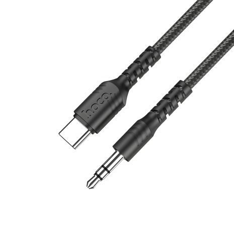 AUX кабель Hoco UPA17 Type-C to Jack 3.5 чорний 1m