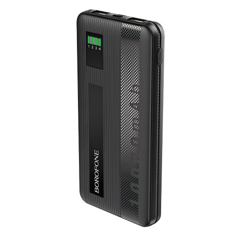Повербанк Borofone BT32 (10000 mAh/Out: 2USB 5V/2A/In: Lightning, Type-C, micro-USB 5V/2A) з LED індикатором, Чорний Повербанк Borofone BT32 (10000 mAh/Out: 2USB 5V/2A/In: Lightning, Type-C, micro-USB 5V/2A) з LED індикатором, Чорний