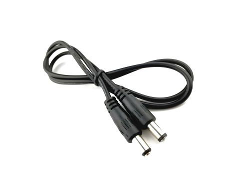 Кабель живлення DC 5.5x2.1 чорний to DC 5.5x2.1 0.5m