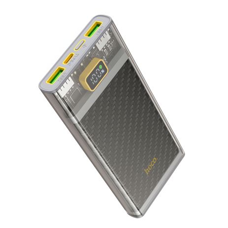 Hoco J103 Повербанк 10000mAh / Out: 2USB 22.5W QC3.0, Type-C 20W PD / In: Type-C 18W PD, с серым светодиодным дисплеем Hoco J103 Повербанк 10000mAh / Out: 2USB 22.5W QC3.0, Type-C 20W PD / In: Type-C 18W PD, с серым светодиодным дисплеем