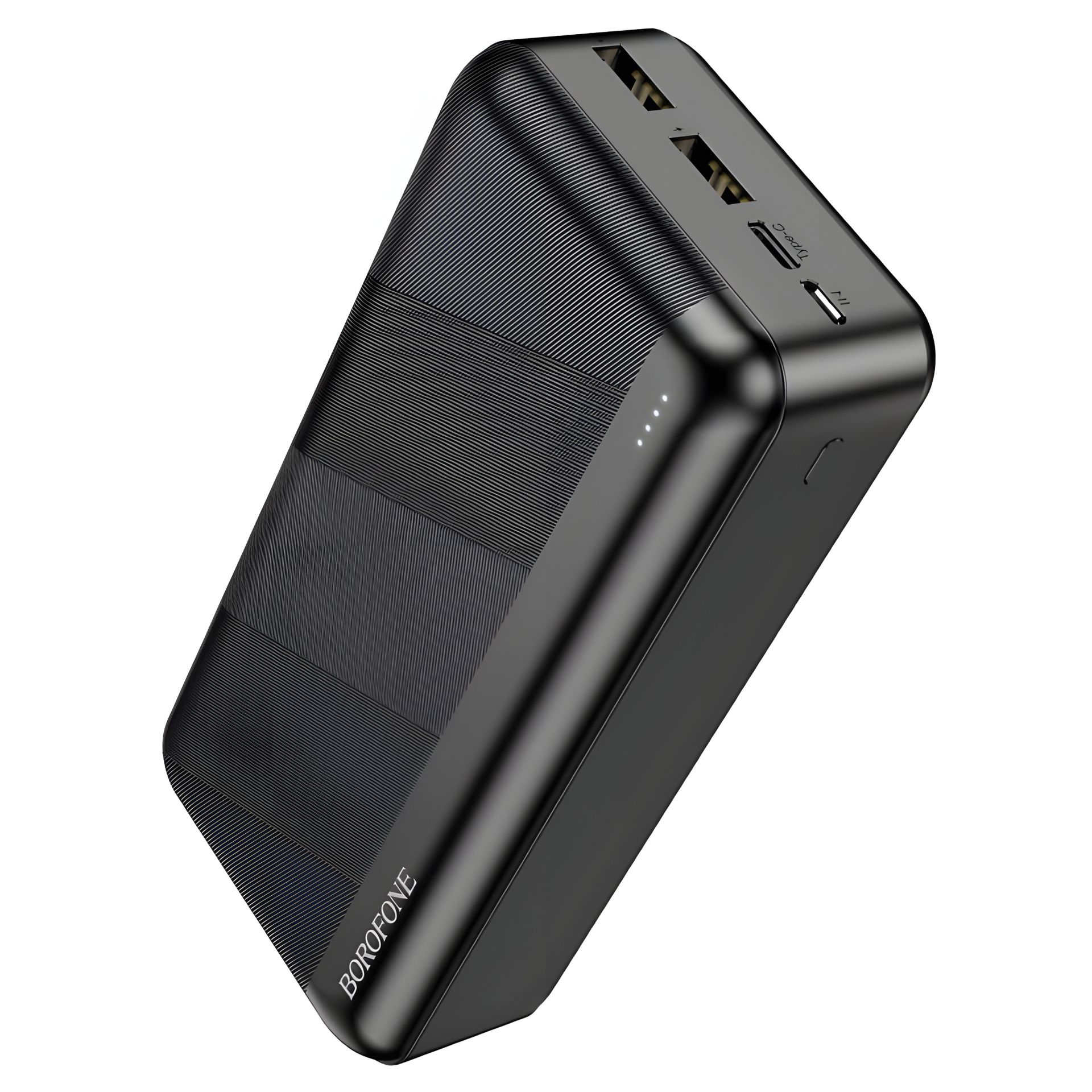 Повербанк Borofone BJ27B (30000 mAh/Out: 2USB 5V/2.1A/In: Type-C, micro-USB 5V/2A) з LED індикатором, Чорний Повербанк Borofone BJ27B (30000 mAh/Out: 2USB 5V/2.1A/In: Type-C, micro-USB 5V/2A) з LED індикатором, Чорний