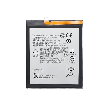 Аккумулятор для Nokia 6.1 Plus (TA-1103, TA-1116) / Nokia X6 2018 HE342 [Original PRC] 12 мес. гарантии
