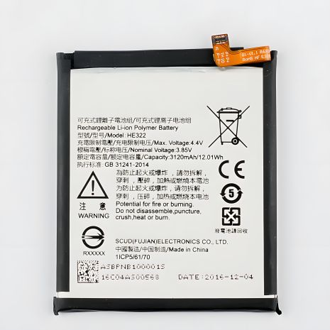 Нокиа аккумулятор HE322 для Nokia 1 [Original PRC] 12 мес. гарантии