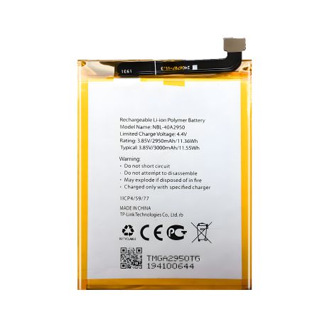 TP-Link NBL-40A2950 Neffos C9s (TP7061) / Neffos C9 MAX (TP7062) 2950 mAh - аккумулятор [Original PRC] с гарантией 12 мес.