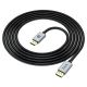 Кабель DisplayPort Hoco US04 - 1m v1.4 8K Ultra HD с нейлоновой оплёткой и позолоченными коннекторами, чёрный Кабель DisplayPort Hoco US04 - 1m v1.4 8K Ultra HD с нейлоновой оплёткой и позолоченными коннекторами, чёрный