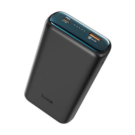 Повербанк Hoco Q1A Kraft (20000 mAh / Out: USB-A 22.5W, Type-C 20W / In: Type-C 20W) з LED Дисплеєм, Чорний