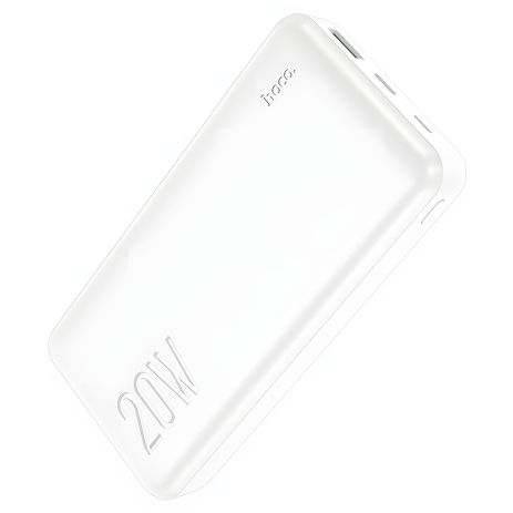 Повербанк Hoco J87A (20000 mAh / Out: USB 18W QC3.0, Type-C 20W PD / In: Type-C 18W, micro 18W) с LED индикатором, Белый Повербанк Hoco J87A (20000 mAh / Out: USB 18W QC3.0, Type-C 20W PD / In: Type-C 18W, micro 18W) с LED индикатором, Белый