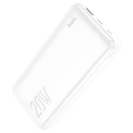 Повербанк Hoco J87A (20000 mAh / Out: USB 18W QC3.0, Type-C 20W PD / In: Type-C 18W, micro 18W) с LED индикатором, Белый Повербанк Hoco J87A (20000 mAh / Out: USB 18W QC3.0, Type-C 20W PD / In: Type-C 18W, micro 18W) с LED индикатором, Белый