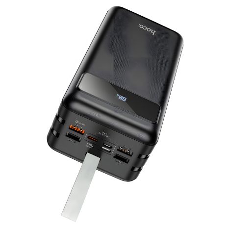 Повербанк Hoco J87A (20000 mAh / Вых: USB 18W QC3.0, Type-C 20W PD / Вх: Type-C 18W, micro 18W) LED индикатор, Чёрный