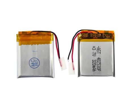Універсальний акумулятор 402530P з контролером, 4 х 25 х 32 мм (320 mAh)/ для TWS навушників, кейсів навушників, смарт годинників та іграшок