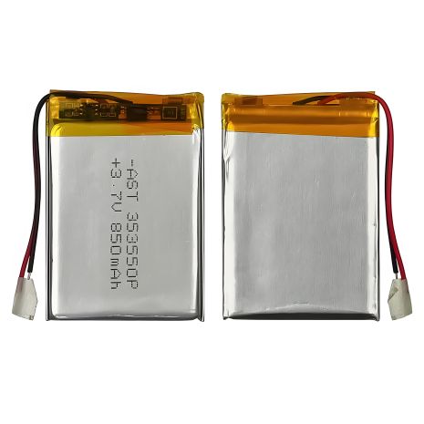 Аккумулятор с контроллером 353550P универсальный, 3,5 х 35 х 50 мм (850 mAh) для наушников, видеорегистраторов и игрушек Аккумулятор с контроллером 353550P универсальный, 3,5 х 35 х 50 мм (850 mAh) для наушников, видеорегистраторов и игрушек