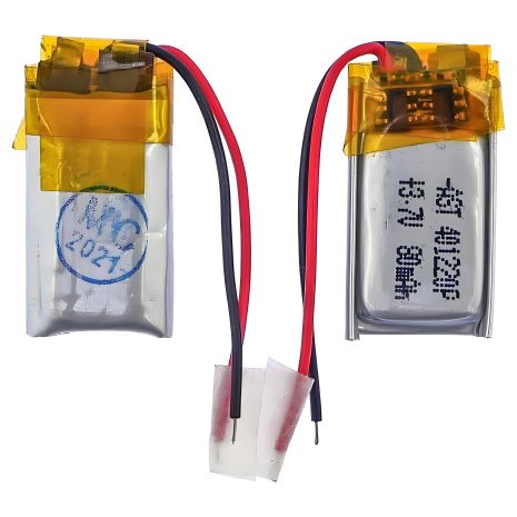 Універсальний акумулятор з контролером 401220P 4,3 х 11 х 20 мм (80 mAh) для TWS навушників, Bluetooth гарнітур, MP3 плеєрів Універсальний акумулятор з контролером 401220P 4,3 х 11 х 20 мм (80 mAh) для TWS навушників, Bluetooth гарнітур, MP3 плеєрів