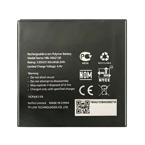 Tp-Link Neffos Y5/NBL-39A2130 2130 mAh Акумулятор [Original PRC] 12 міс. гарантії