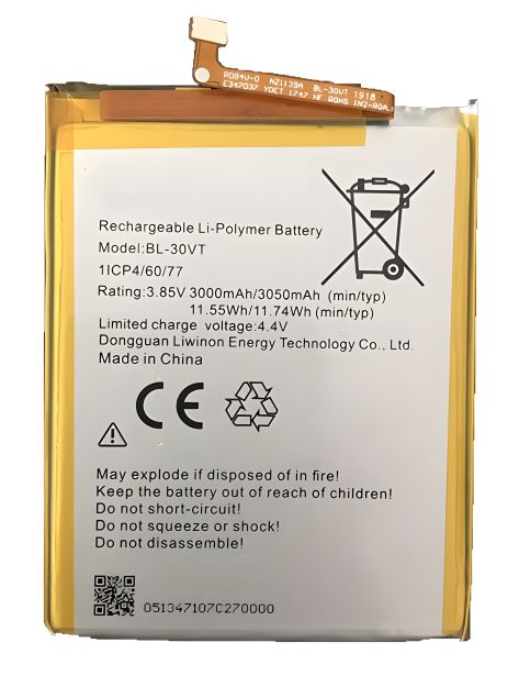 Tecno F4 Pro аккумулятор (3050mAh) BL-30VT [Original PRC], гарантии 12 месяцев