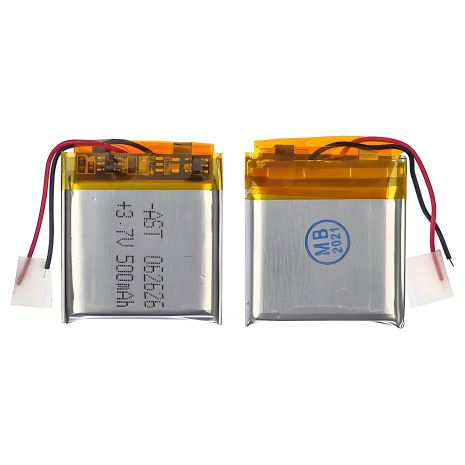 Универсальный аккумулятор с контроллером 062626P, 6 х 26 х 26 мм (500 mAh) для Q100, Q200 смарт-часов Универсальный аккумулятор с контроллером 062626P, 6 х 26 х 26 мм (500 mAh) для Q100, Q200 смарт-часов