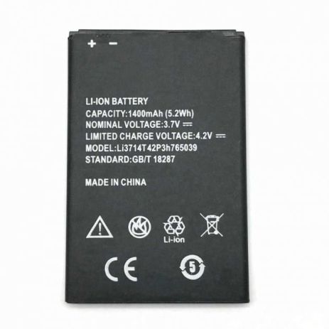 Акумулятор для ZTE Li3714t42p3h765039 (Blade A5/A5 Pro/AF3/AF5/A506/T221/AF8/T230) 1400 mAh [Original PRC] 12 міс. гарантії