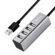 USB Hub Hoco HB1 Line Machine 4USB Сірий