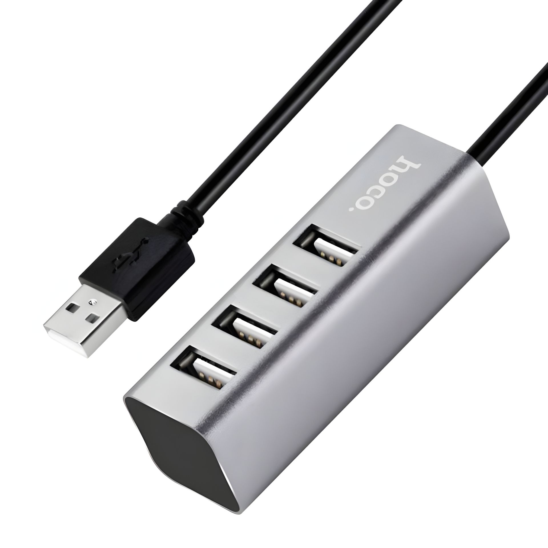 USB Hub Hoco HB1 Line Machine 4USB Сірий USB Hub Hoco HB1 Line Machine 4USB Сірий